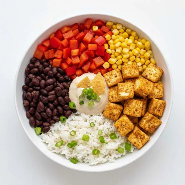 Texas spiced cottage cheese burrito Bowl